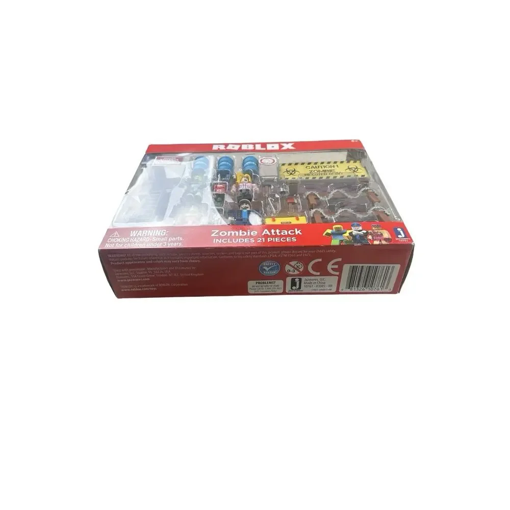 Roblox Zombie Attack Large 20 Piece Set Includes Exclusive Virtual Item NEW